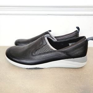 Merrell Black Gray Applaud Moc Slip On Shoes Casual Comfort Womens Size …